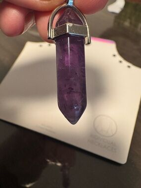 Crystal Point Pendant with chain